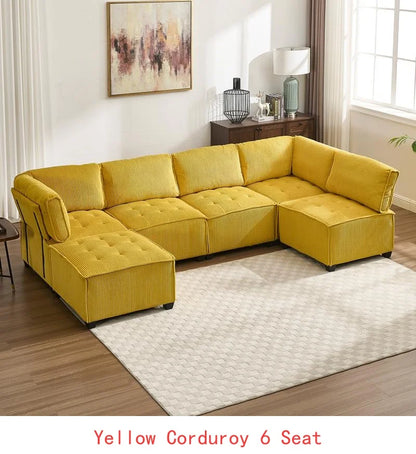 U-Shaped Modular Sectional Sofa