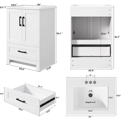 Freestanding Bathroom Vanity Set