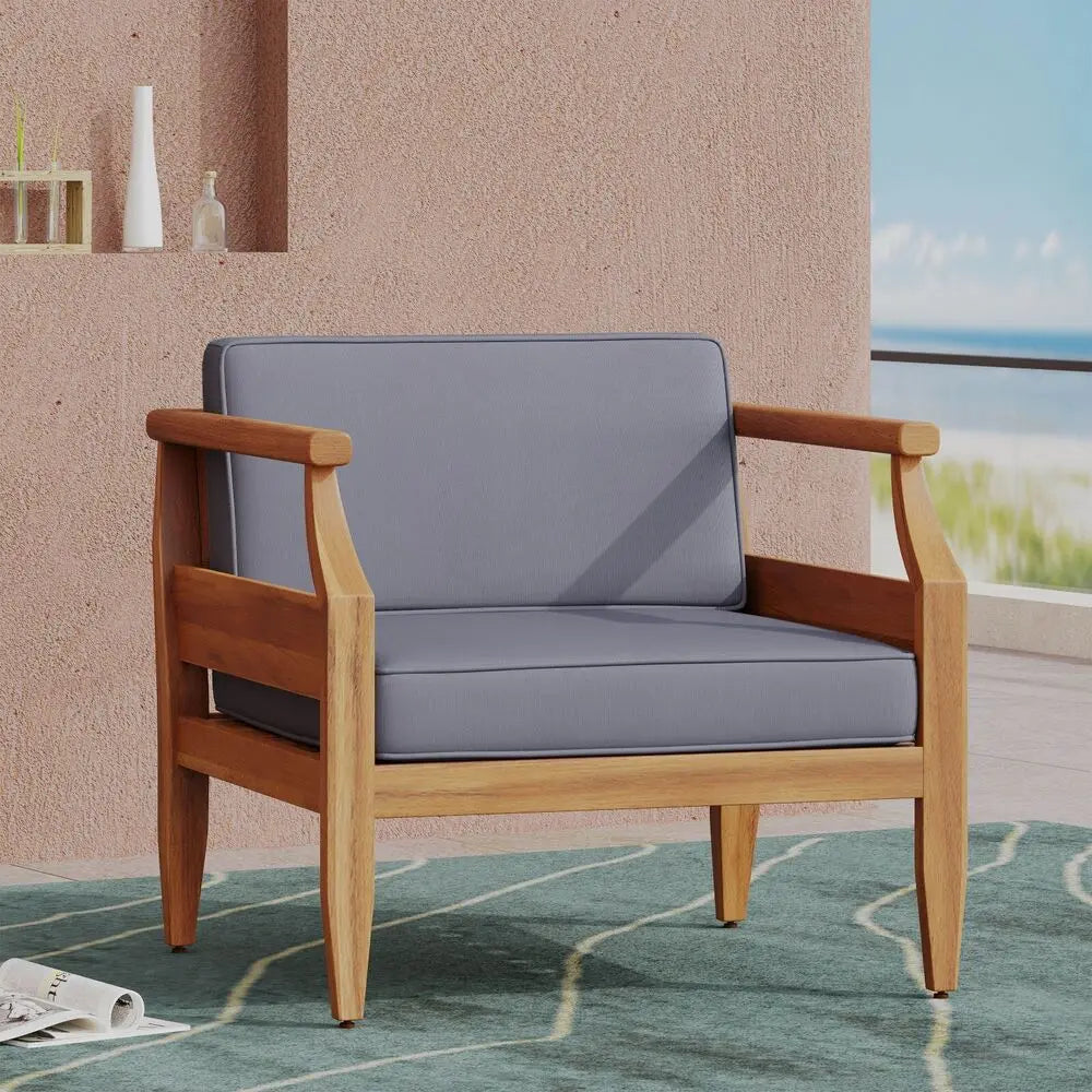 Acacia Lounge Chairs with 2-Pack Cushions