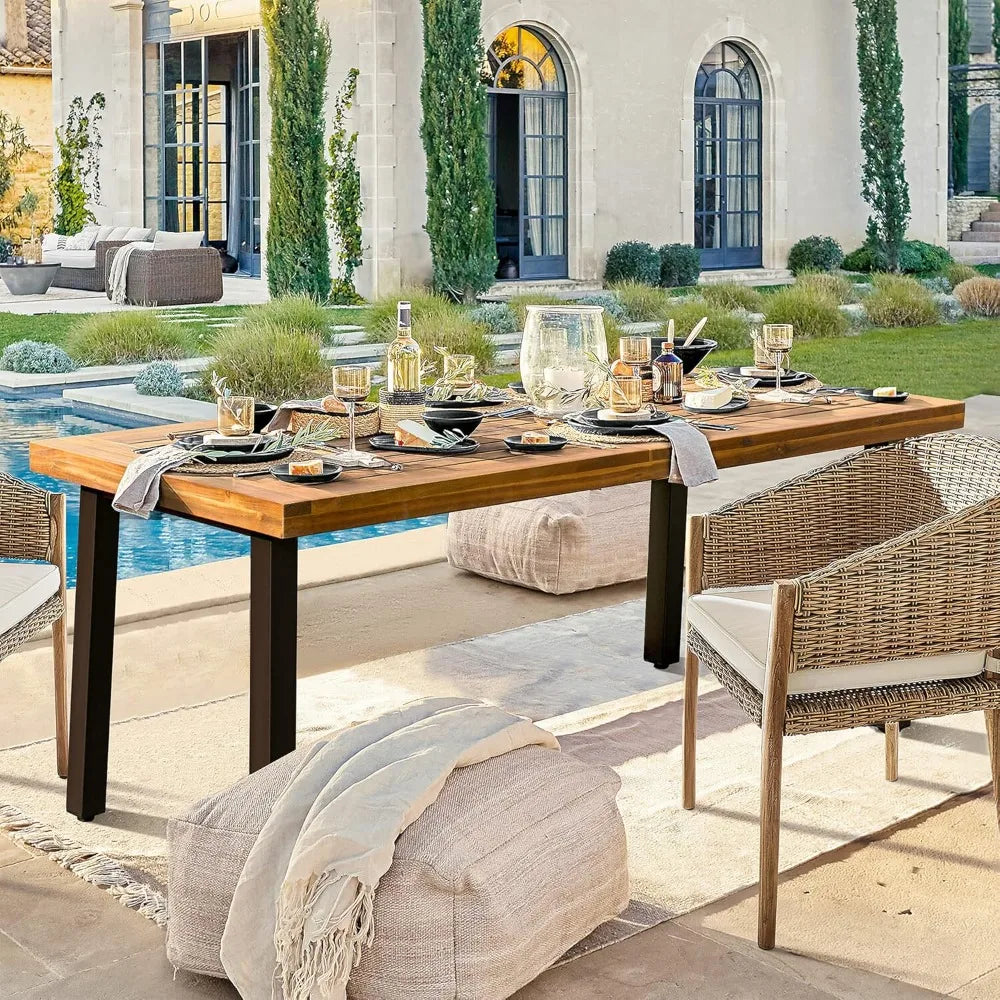Acacia Wood Dining Table
