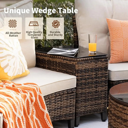 9 Piece Outdoor Patio Furniture Set