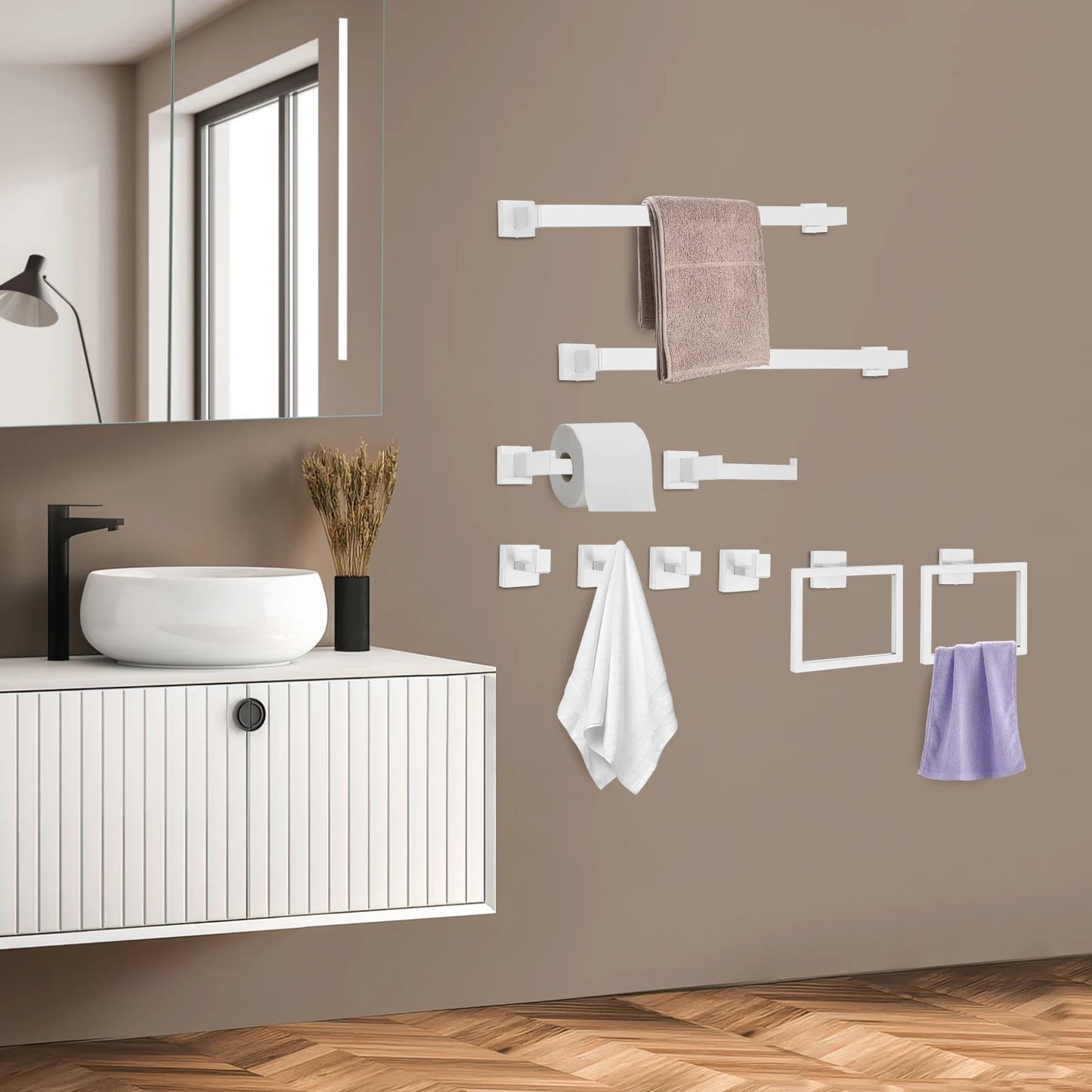 Bathroom Towel Bar Set Towel Bar Set Wall Mounted Towel Bar Set 20 Piece Set