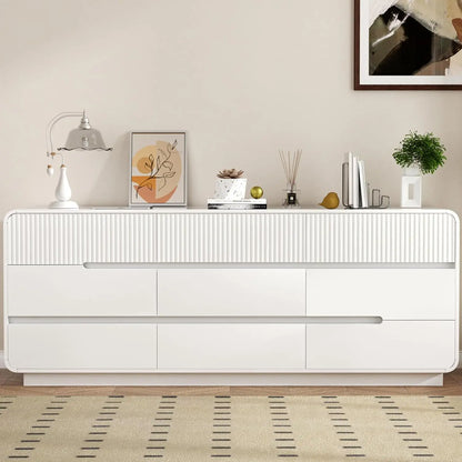 Fluted 9 Drawer Dresser