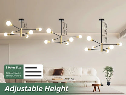 Modern Chandelier, dinning room, living room, ceiling light, led bulbs