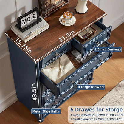6-Drawer Farmhouse Dresser