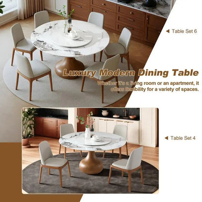 53" Round Sintered Stone Dining Table