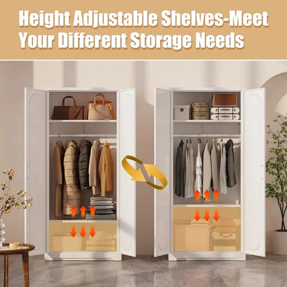 71" Tall Metal Storage Cabinet