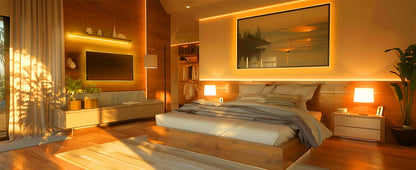 Warm White LED Strip Light 3000K 65000K With RF Remote