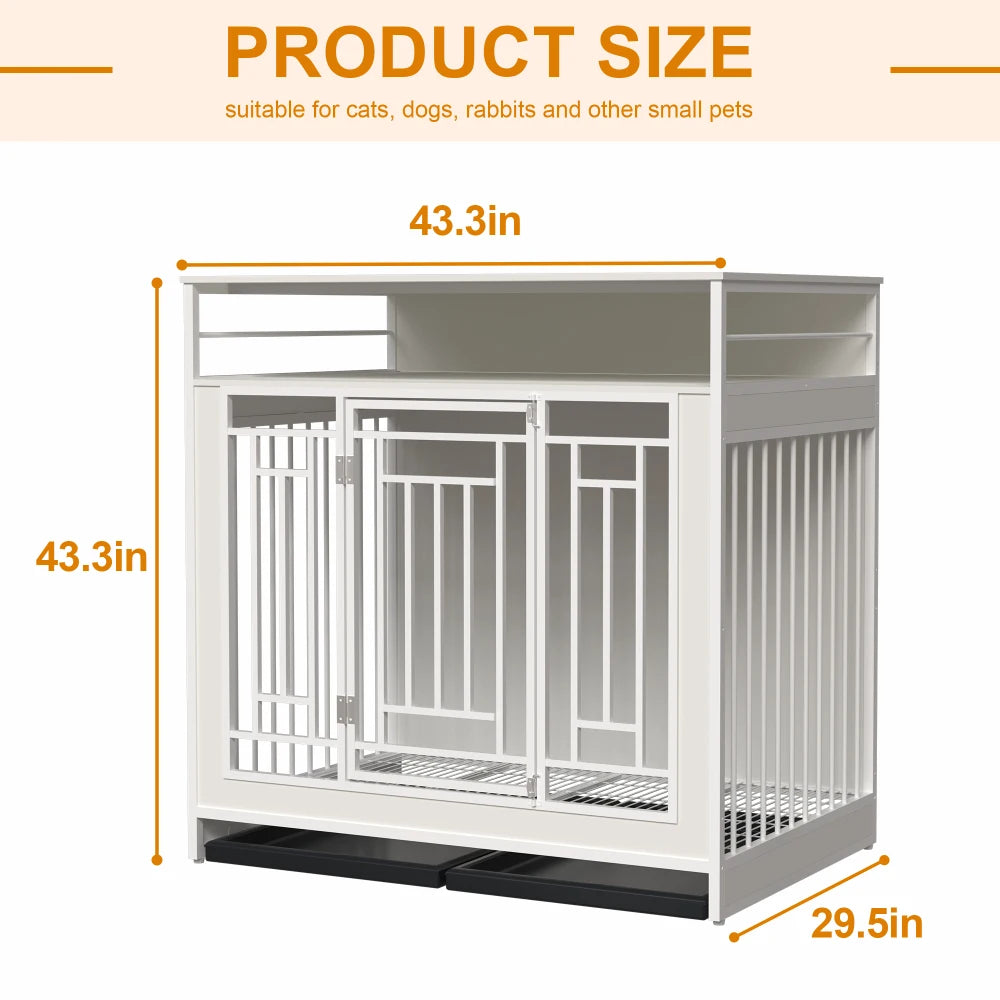 43.3 inch Dog Crate Furniture