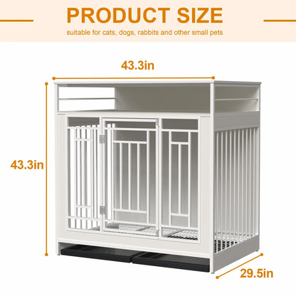 43.3 inch Dog Crate Furniture