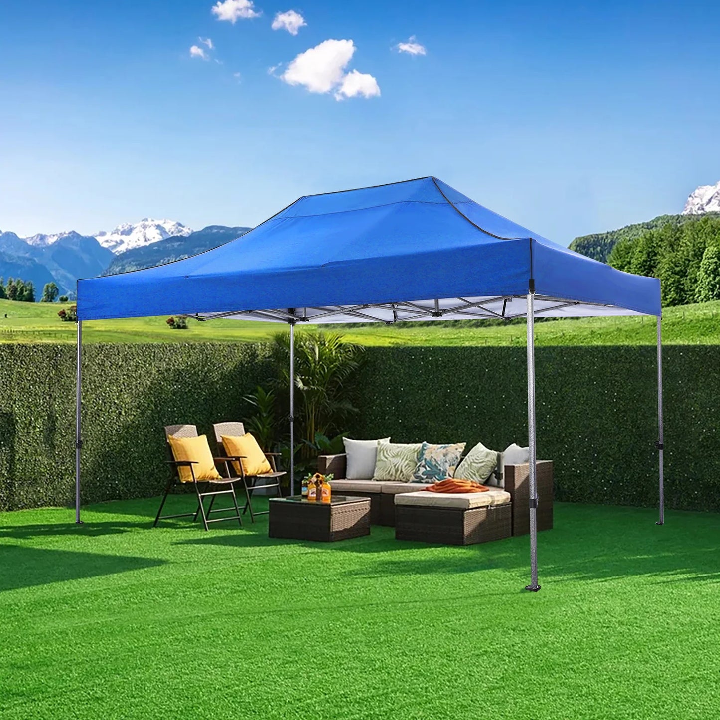 10x15 Heavy Duty Pop up Canopy Tent with 4 sidewalls