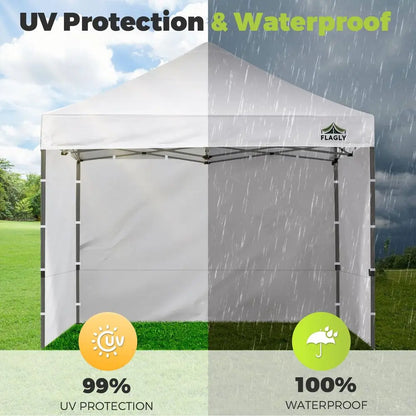 Canopy Sidewalls for 10x10 Pop Up Canopy Tent, 300D Waterproof Material for Outdoor Events, Vendor Booths, and Privacy Sidewalls