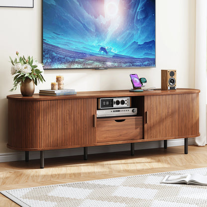 69" TV Stand w/ Power Outlet for TVs up to 80"