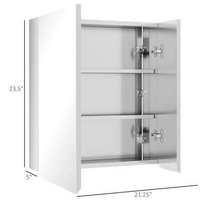 Wall-Mounted Medicine Cabinet with Mirror