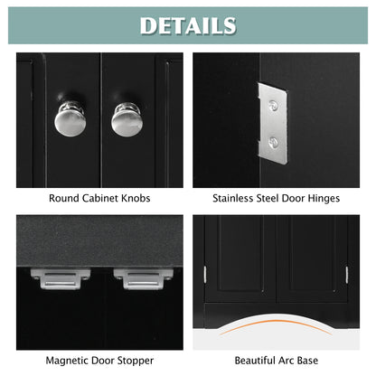 Black Triangle Bathroom Storage Cabinet
