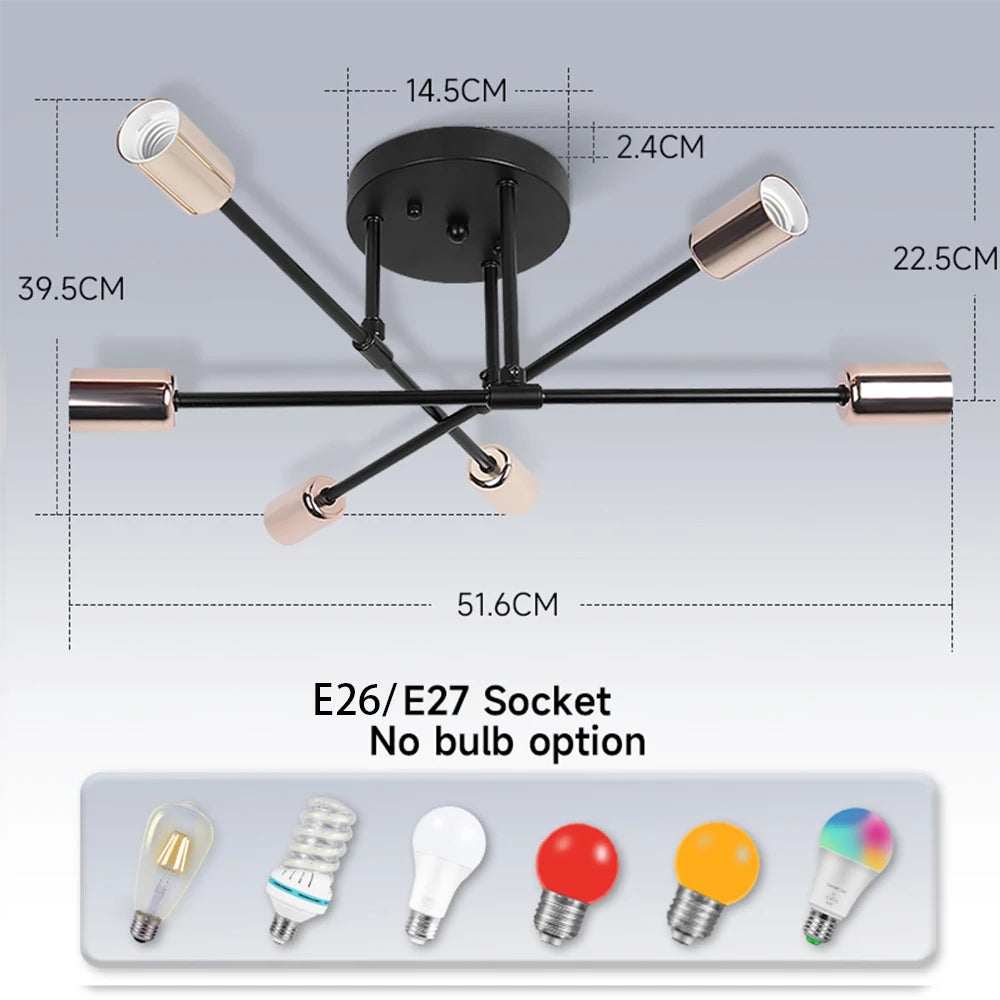 Modern Chandelier, dinning room, living room, ceiling light, led bulbs