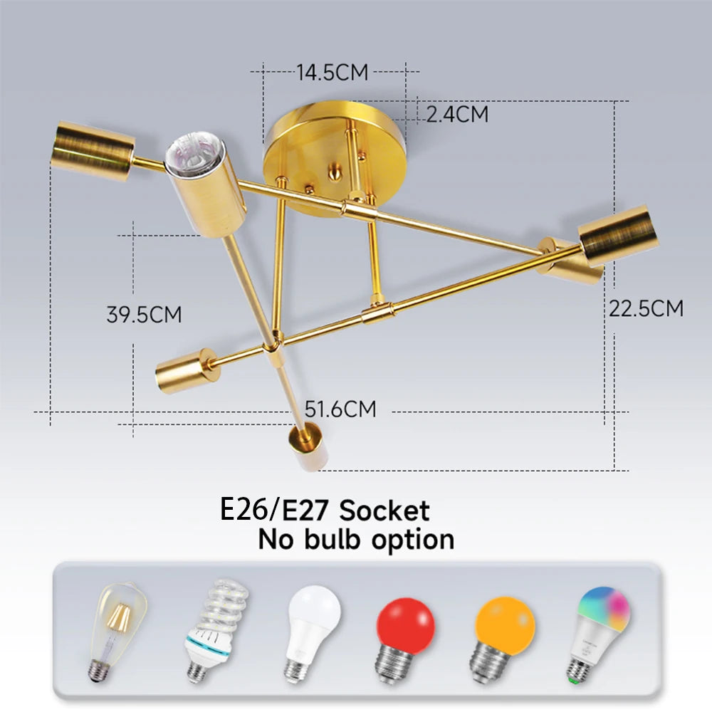 Modern Chandelier, dinning room, living room, ceiling light, led bulbs