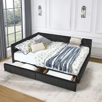 Full Size Daybed with Storage Drawers