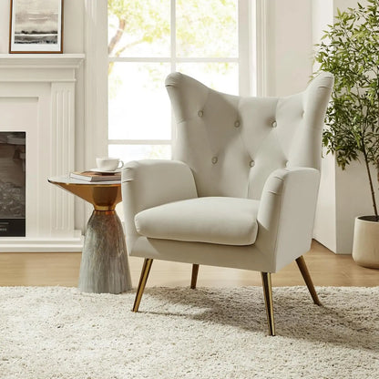 Home Velvet Accent Chair