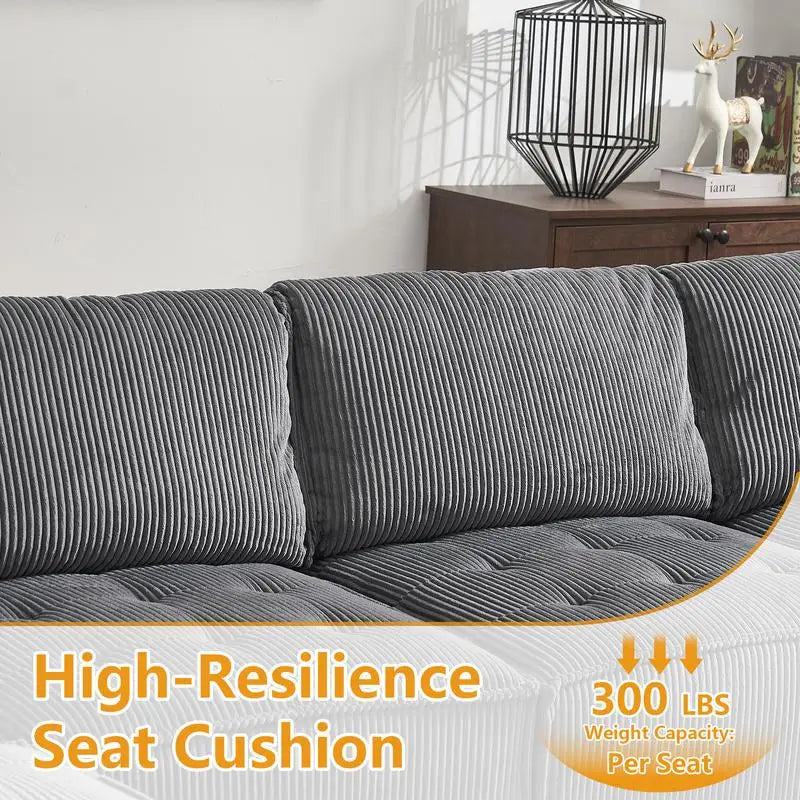 U-Shaped Modular Sectional Sofa