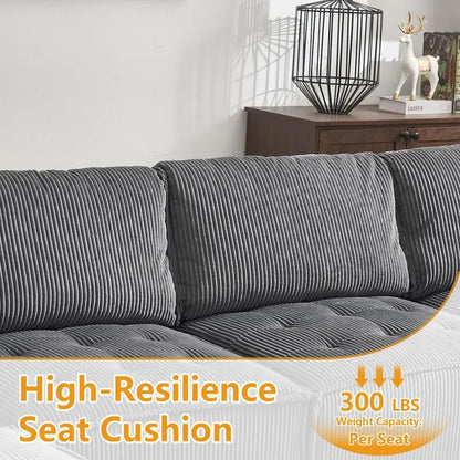 U-Shaped Modular Sectional Sofa