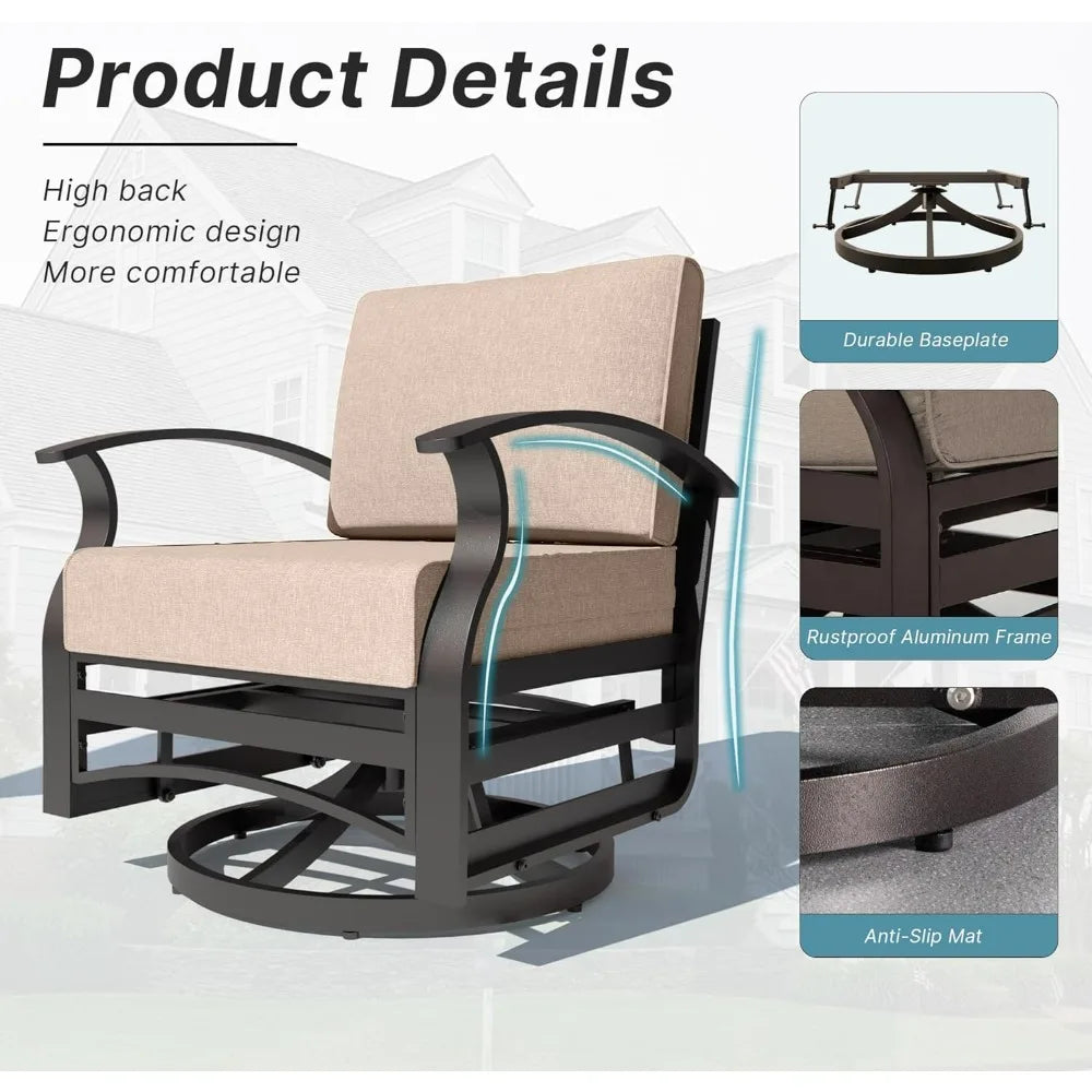 3 Pieces Patio Furniture Set