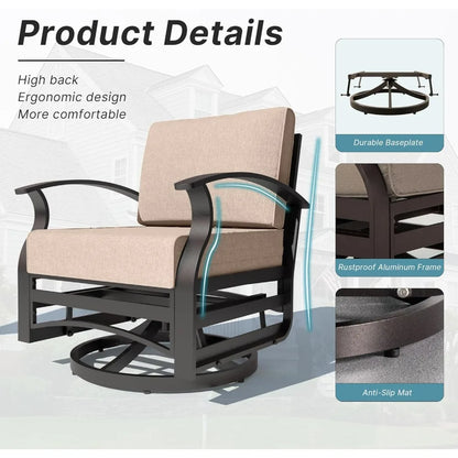 3 Pieces Patio Furniture Set