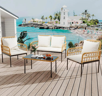 4 Pieces Patio Furniture Set