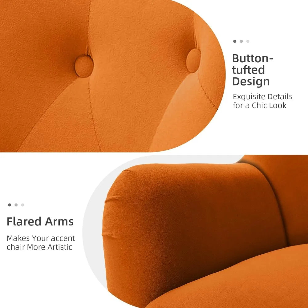 Home Velvet Accent Chair