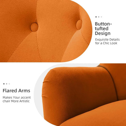 Home Velvet Accent Chair