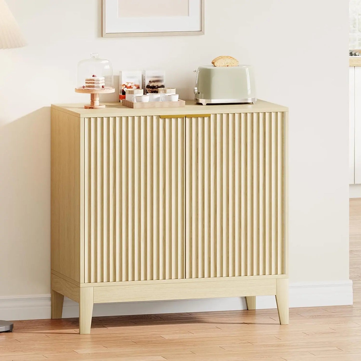 31.5'' Fluted Buffet Cabinet Sideboard