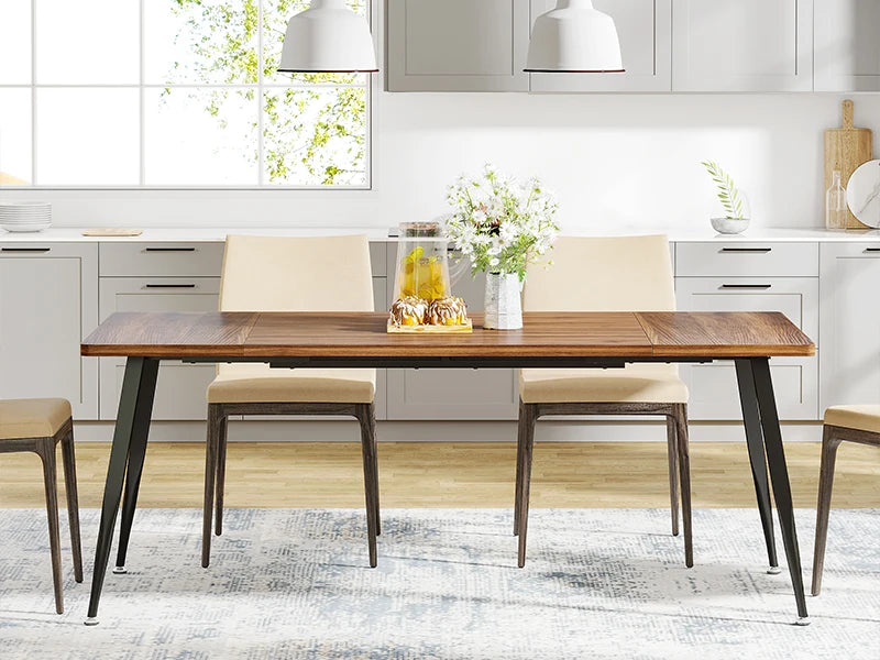 70.9 Inch Large Dining Table for 6 to 8,