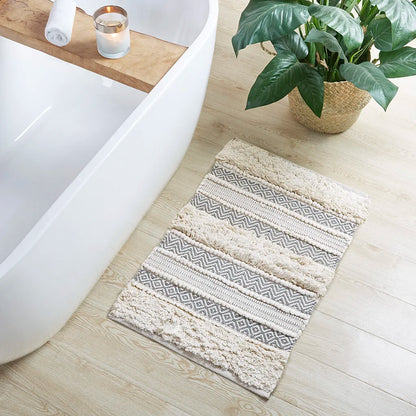 Cotton Bath Mat Rug for Bathroom