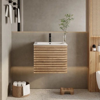 24" Floating Bathroom Vanity with Sink
