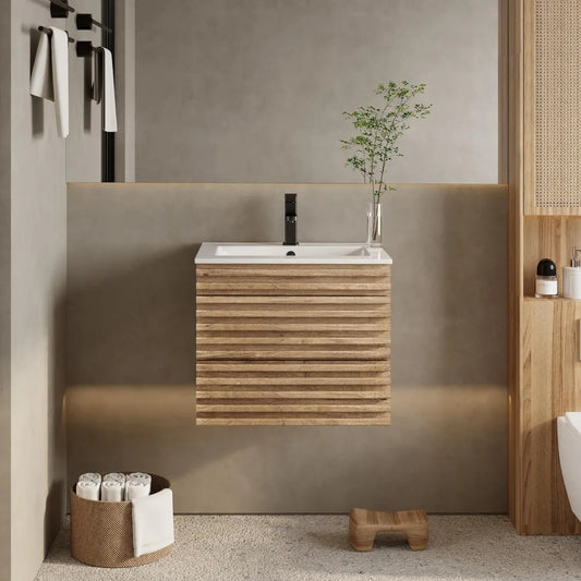 24" Floating Bathroom Vanity with Sink