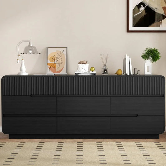 Fluted 9 Drawer Dresser