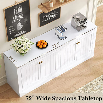 72" Sideboard Buffet Cabinet