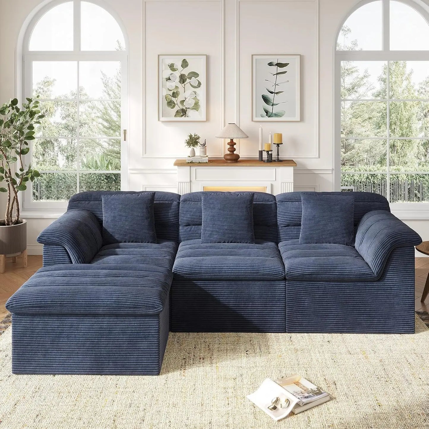 112" Modular Sectional Couch