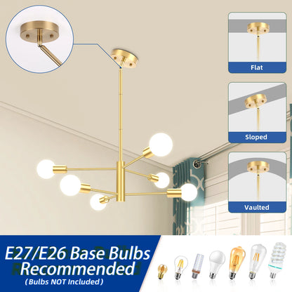 Modern Chandelier, dinning room, living room, ceiling light, led bulbs