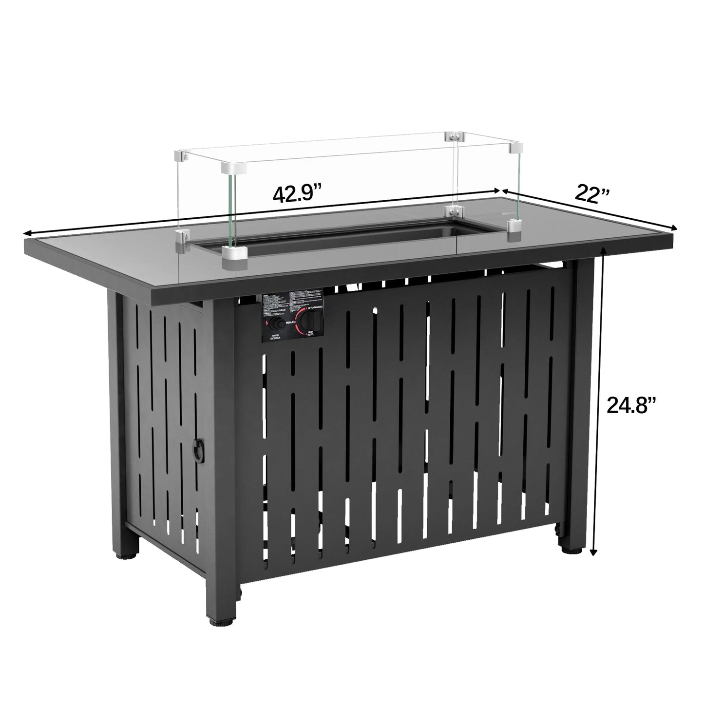 42 Inch Gas Fire Pit Table