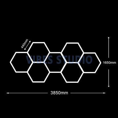 Ultra Bright 6500K Cool White Hexagon LED Lighting