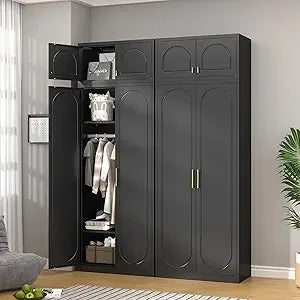 86" Metal Wardrobe