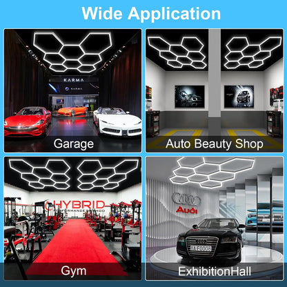 35 Pack 400W Hexagon Garage lights