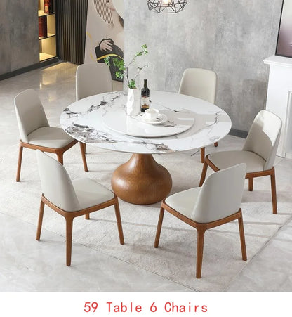 53" Round Sintered Stone Dining Table