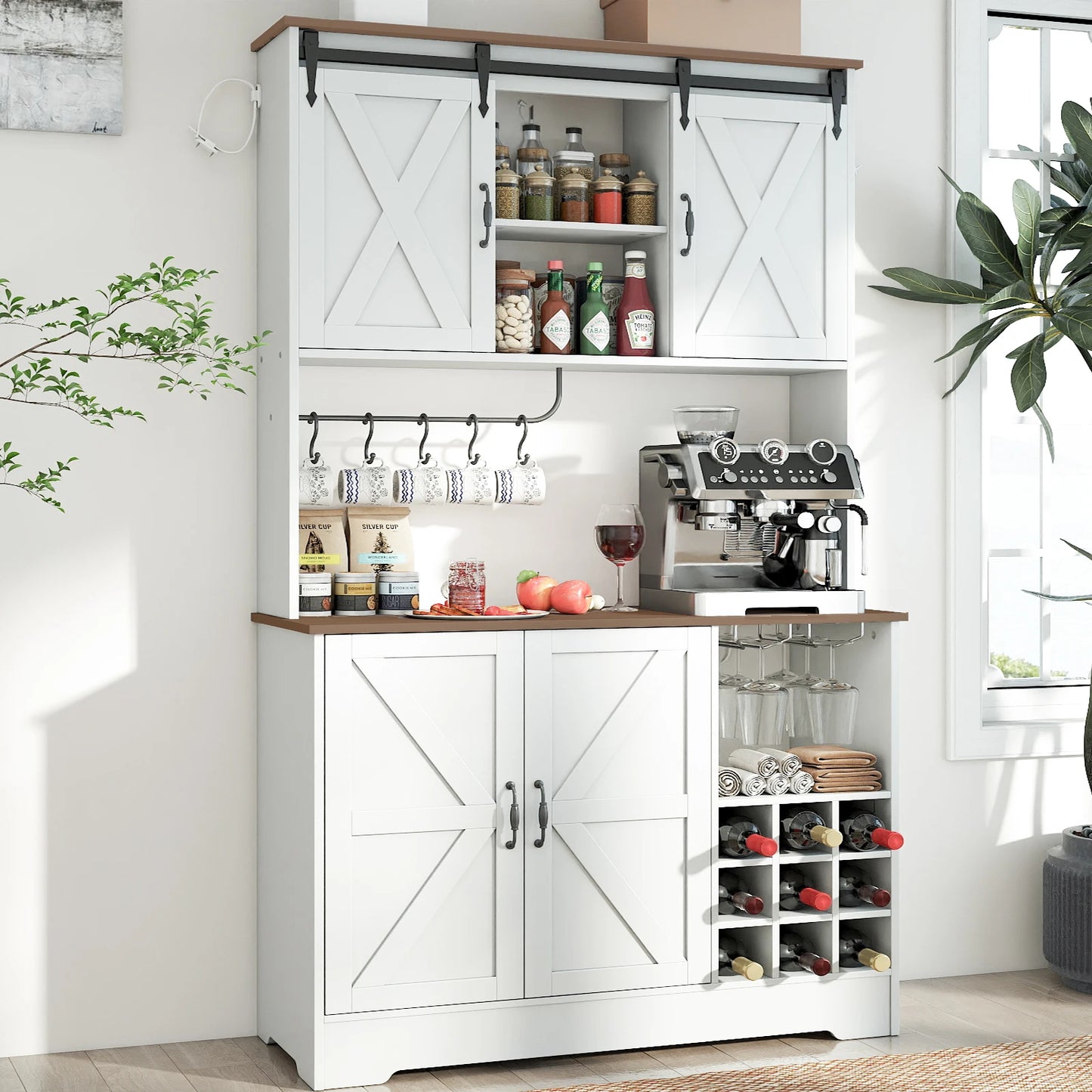 71" Kitchen Pantry Cabinet