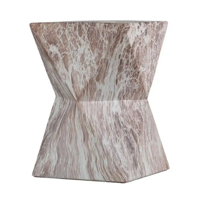 Faux Terrazzo Outdoor End Table
