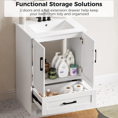Freestanding Bathroom Vanity Set