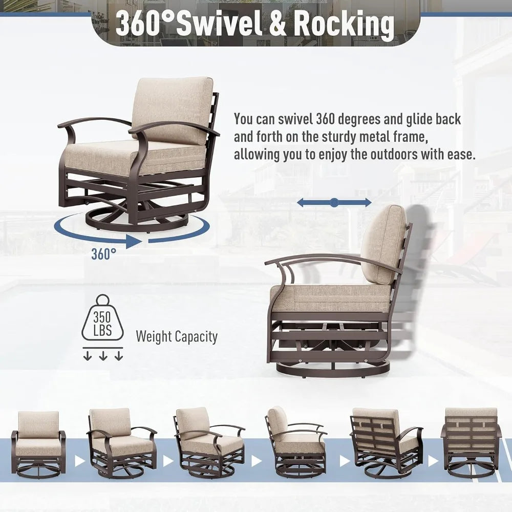 3 Pieces Patio Furniture Set