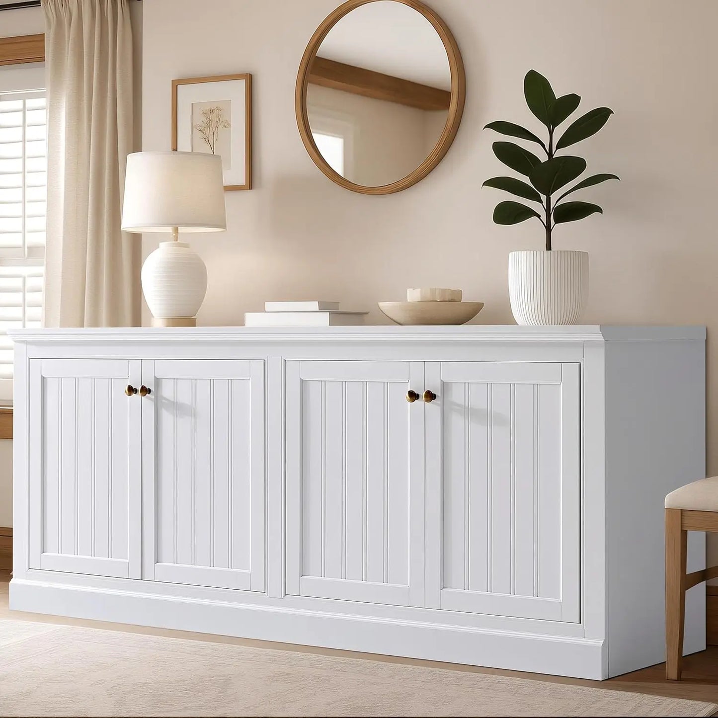 72" Sideboard Buffet Cabinet