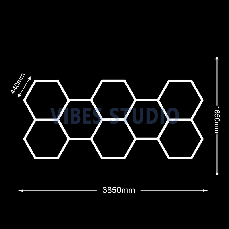 Ultra Bright 6500K Cool White Hexagon LED Lighting